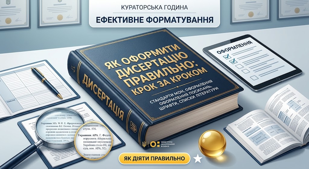 Вимоги до оформлення дисертацій